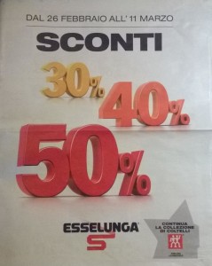 Sconti del 30% 40% 50%