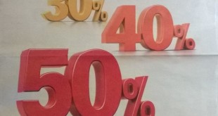 Sconti del 30% 40% 50%