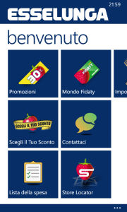 Accedere al menu Mondo Fìdaty