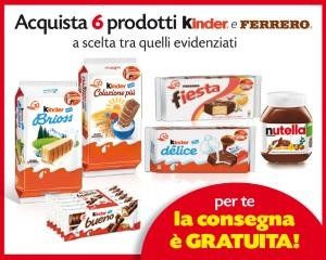 kinder ferrero consegna spesa gratuita esselunga