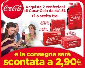 Consegna scontata spesa Esselunga con Coca cola