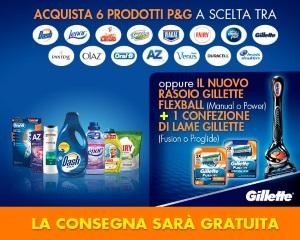 consegna gratuita esselunga P&G Gillette Flexball