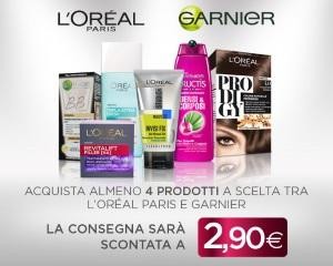 Consegna spesa Esselunga online scontata con Garnier e L'oreal Paris