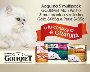 Consegna spesa online Esselunga gratuita con Gourmet di Purina