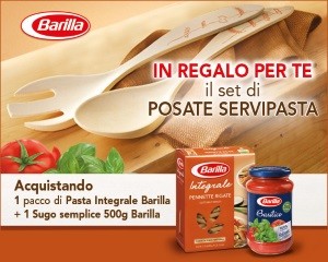 posate servipasta barilla in regalo