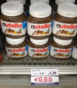 Nutella regala sconto carburante Q8