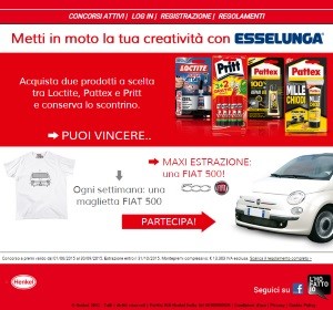 Vinci una Fiat 500 con Esselunga ed Henkel