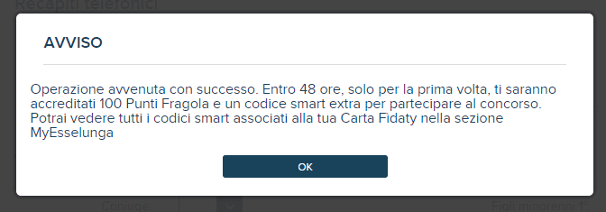 Codice Smart Extra e 100 punti Fragola