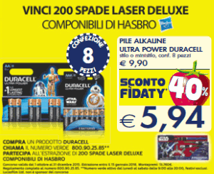 Vinci spade laser Hasbro Guerre Stellari