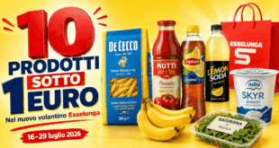 10 prodotti sotto 1 euro nel volantino Esselunga dal 16 al 29 luglio 2026