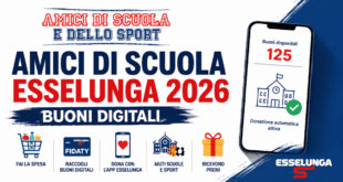 Amici di Scuola Esselunga 2026 con buoni digitali e donazione tramite App Esselunga