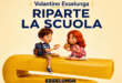 Volantino Esselunga Riparte la scuola 2026 con due bambini seduti sulla S gialla Esselunga