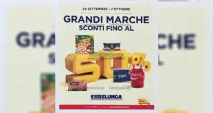 Volantino Esselunga dal 24 settembre al 7 ottobre 2026 con grandi marche fino al 50%